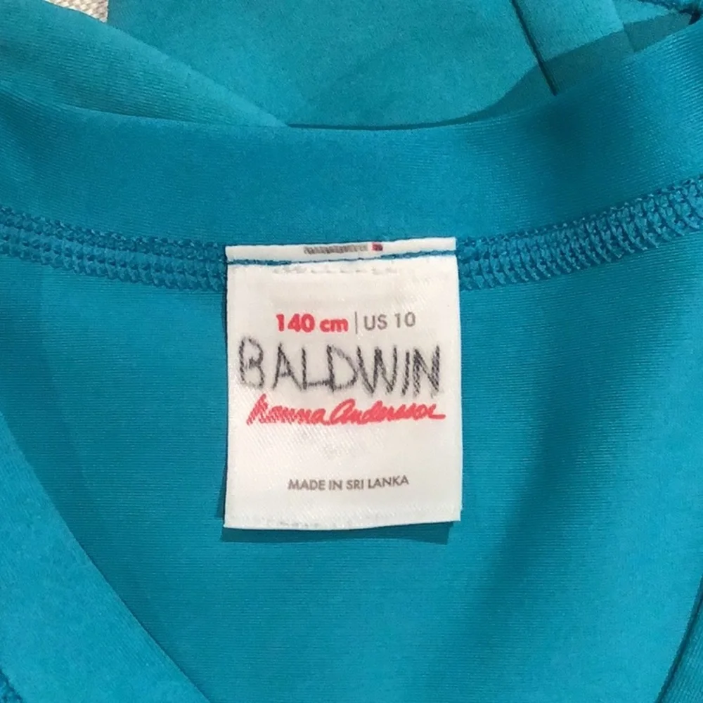 Hanna Andersson: RashGuard - Unisex - Long Sleeve - Turquoise - Size 10